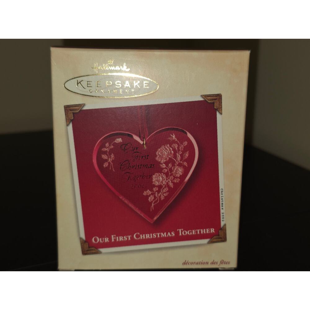 Hallmark Keepsake Ornament ~ Our First Christmas Together ~ Acrylic ~ 2002 *New